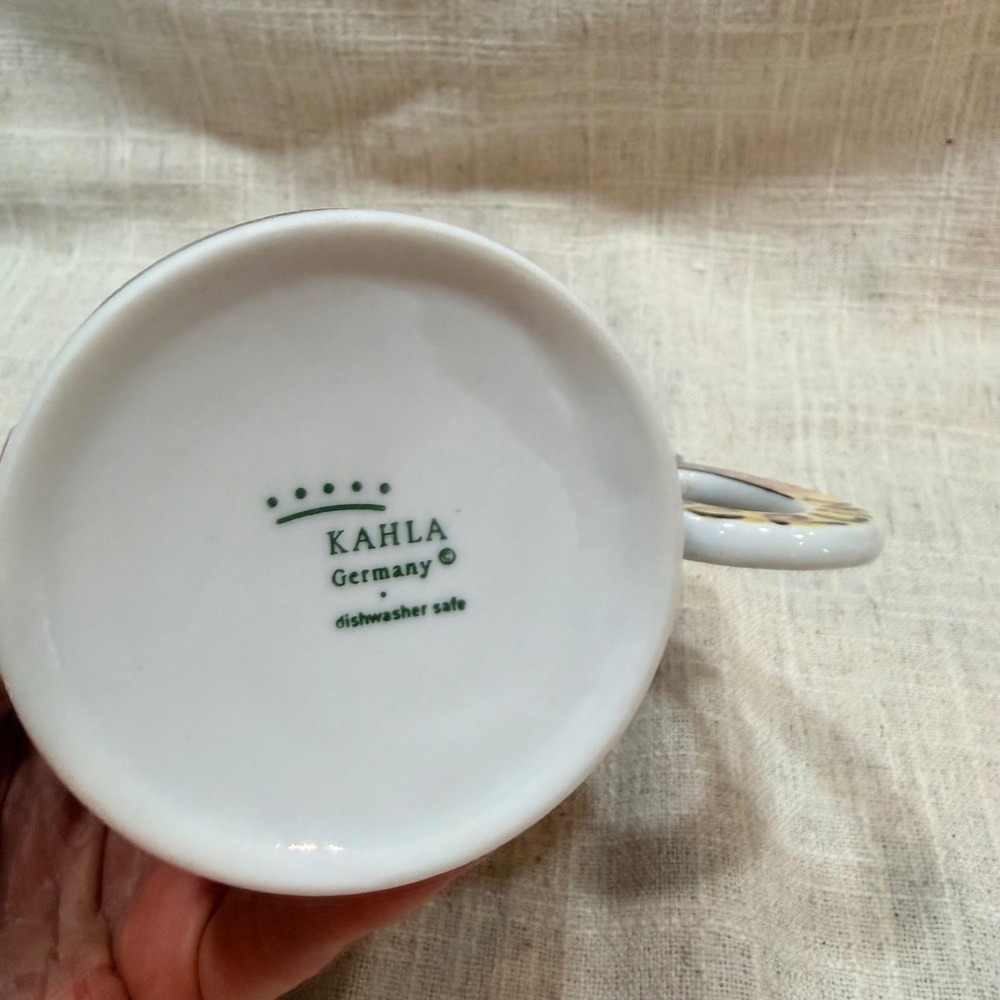 Kahla Germany Berlin City Landmarks Porcelain Mug Sculpted‎ Crowned Bear Handle - Picture 4 of 5